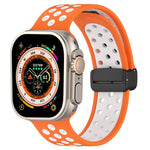 สายรัดนาฬิกาซิลิโคนแบบหัวเข็มขัดแม่เหล็ก สำหรับ Apple Watch Ultra ขนาด 49 มม. สำหรับ Apple Watch SE 2023 ขนาด 44 มม. สำหรับ Apple Watch SE 2023 ขนาด 40 มม.