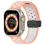 สายรัดนาฬิกาซิลิโคนแบบหัวเข็มขัดแม่เหล็ก สำหรับ Apple Watch Ultra ขนาด 49 มม. สำหรับ Apple Watch SE 2023 ขนาด 44 มม. สำหรับ Apple Watch SE 2023 ขนาด 40 มม.