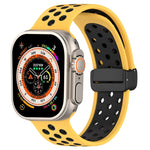 สายรัดนาฬิกาซิลิโคนแบบหัวเข็มขัดแม่เหล็ก สำหรับ Apple Watch Ultra ขนาด 49 มม. สำหรับ Apple Watch SE 2023 ขนาด 44 มม. สำหรับ Apple Watch SE 2023 ขนาด 40 มม.