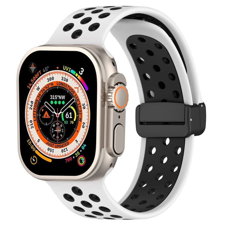 สายรัดนาฬิกาซิลิโคนแบบหัวเข็มขัดแม่เหล็ก สำหรับ Apple Watch 8 ขนาด 41 มม. สำหรับ Apple Watch 8 ขนาด 45 มม. สำหรับ Apple Watch Ultra 2 ขนาด 49 มม.
