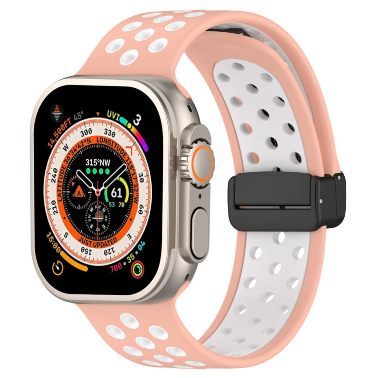 สายรัดนาฬิกาซิลิโคนแบบหัวเข็มขัดแม่เหล็ก สำหรับ Apple Watch 8 ขนาด 41 มม. สำหรับ Apple Watch 8 ขนาด 45 มม. สำหรับ Apple Watch Ultra 2 ขนาด 49 มม.