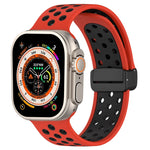 สายรัดนาฬิกาซิลิโคนหัวเข็มขัดแม่เหล็ก สำหรับ Apple Watch Series 9 ขนาด 45 มม. สำหรับ Apple Watch SE 2022 ขนาด 40 มม. สำหรับ Apple Watch Series 9 ขนาด 41 มม.