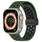 สายรัดนาฬิกาซิลิโคนหัวเข็มขัดแม่เหล็ก สำหรับ Apple Watch Series 9 ขนาด 45 มม. สำหรับ Apple Watch SE 2022 ขนาด 40 มม. สำหรับ Apple Watch Series 9 ขนาด 41 มม.