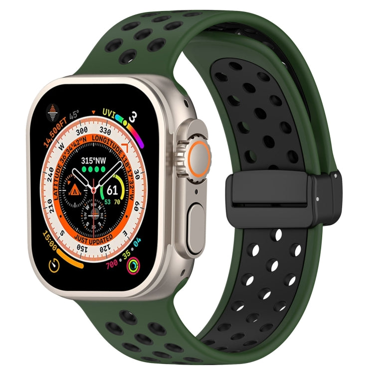 สายรัดนาฬิกาซิลิโคนหัวเข็มขัดแม่เหล็ก สำหรับ Apple Watch Series 9 ขนาด 45 มม. สำหรับ Apple Watch SE 2022 ขนาด 40 มม. สำหรับ Apple Watch Series 9 ขนาด 41 มม.