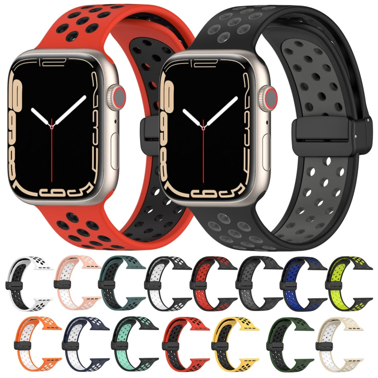 Magnetic Buckle Silicone Watch Band, For Apple Watch 4 44mm, For Apple Watch 4 40mm, For Apple Watch 3 38mm