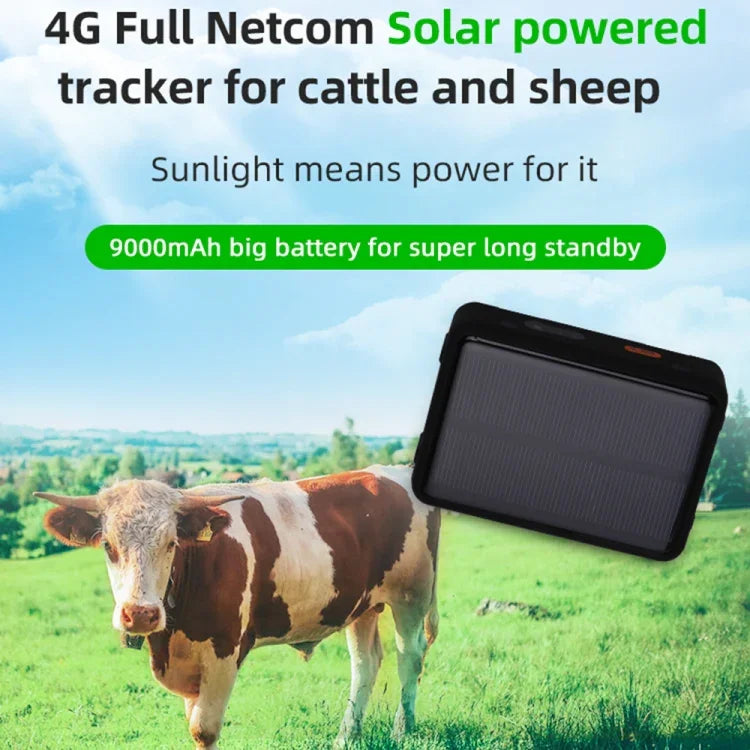 V44 เครื่องติดตาม GPS สำหรับปศุสัตว์ กันน้ำ ใช้พลังงานแสงอาทิตย์, V44 GPS Tracker