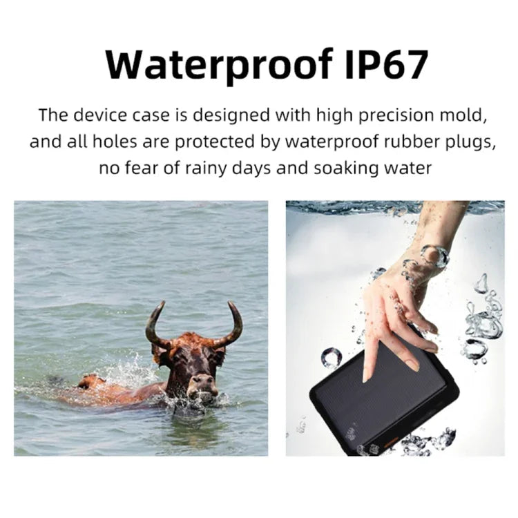 V44 เครื่องติดตาม GPS สำหรับปศุสัตว์ กันน้ำ ใช้พลังงานแสงอาทิตย์, V44 GPS Tracker
