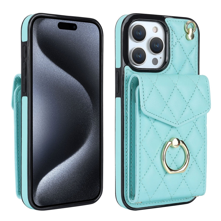 เคสโทรศัพท์กระเป๋าใส่บัตรลายข้าวหลามตัดพร้อมสายคล้องยาว สำหรับ iPhone 17e / 16e, สำหรับ iPhone 17 Pro Max, สำหรับ iPhone 17 Pro, สำหรับ iPhone 17, สำหรับ iPhone Air, สำหรับ iPhone 15 Pro Max