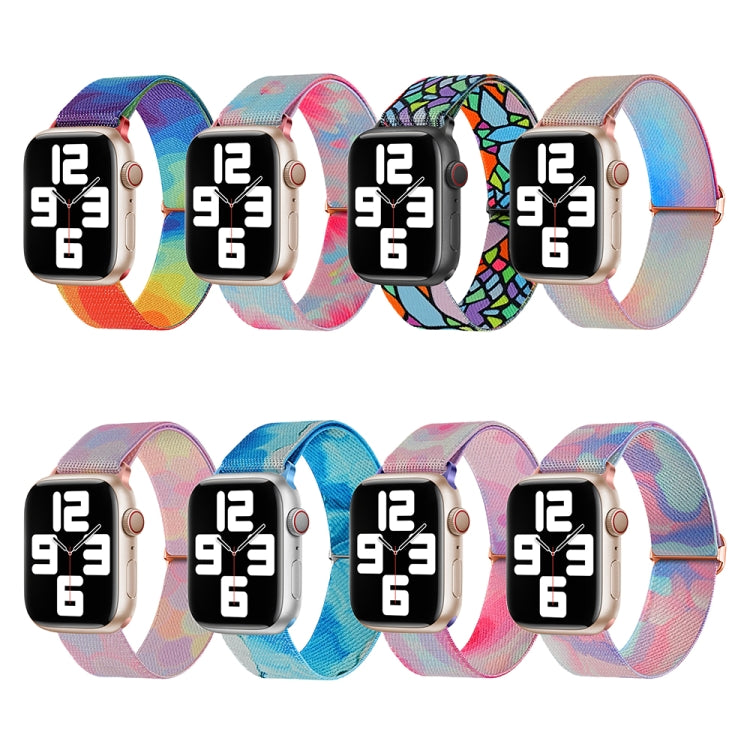 สายรัดนาฬิกาไนลอนลายวาดทดแทน สำหรับ Apple Watch SE 2023 ขนาด 44 มม. สำหรับ Apple Watch Ultra ขนาด 49 มม. สำหรับ Apple Watch SE 2023 ขนาด 40 มม. สำหรับ Apple Watch 8 ขนาด 41 มม. สำหรับ Apple Watch 8 ขนาด 45 มม. สำหรับ Apple Watch Ultra 2 ขนาด 49 มม.