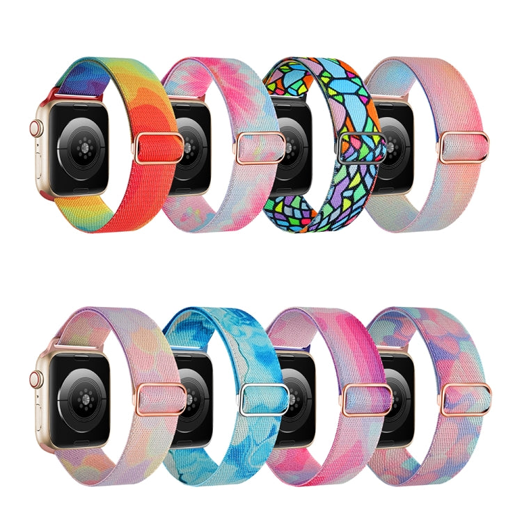 สายรัดนาฬิกาไนลอนลายวาดทดแทน สำหรับ Apple Watch SE ขนาด 40 มม. สำหรับ Apple Watch SE ขนาด 44 มม. สำหรับ Apple Watch 6 ขนาด 40 มม. สำหรับ Apple Watch 6 ขนาด 44 มม. สำหรับ Apple Watch 5 ขนาด 44 มม. สำหรับ Apple Watch 5 ขนาด 40 มม.