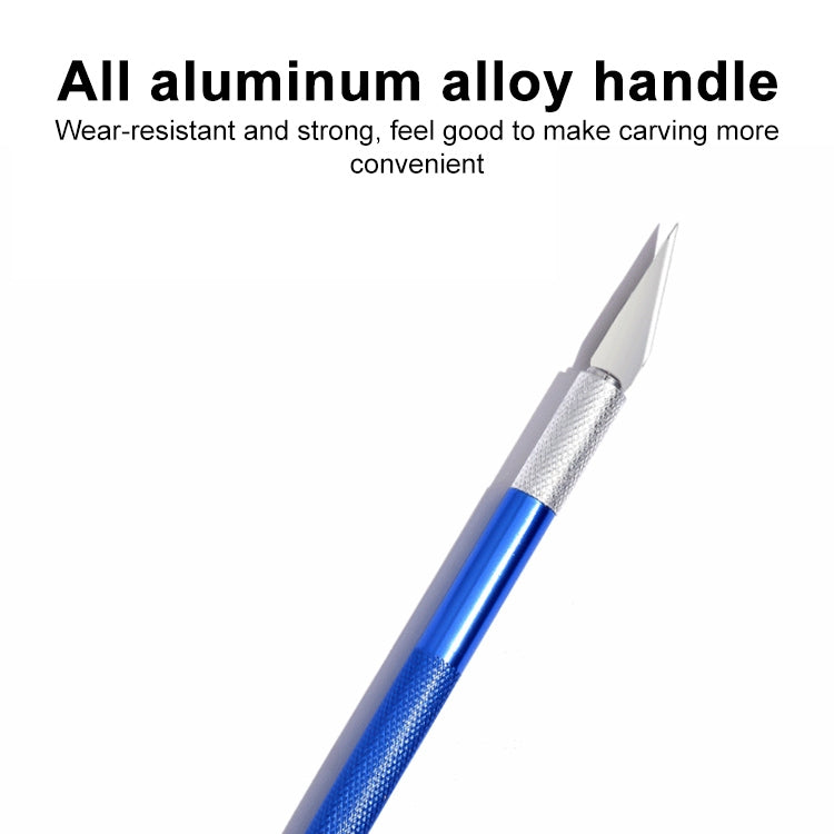 เครื่องมือแกะสลัก DIY อลูมิเนียมอัลลอย 6 in 1 มีดปากกา