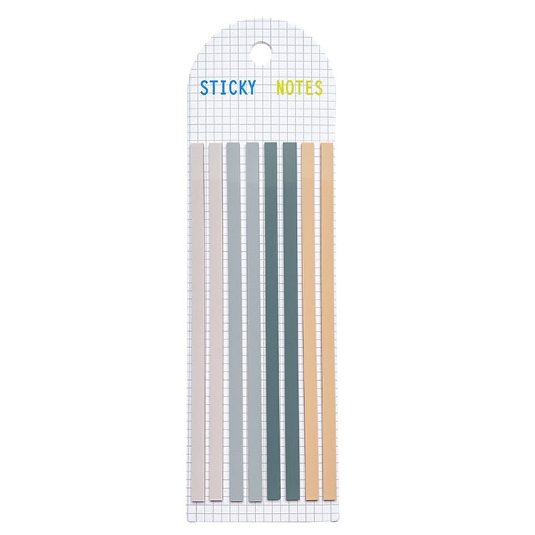 Transparent Strip Color Fluorescent Waterproof Sticky Note Long Strip Index Sticker