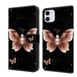 Crystal 3D Shockproof Protective Leather Phone Case, For iPhone 11 Pro Max, For iPhone 11