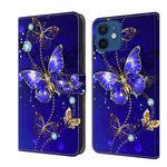 Crystal 3D Shockproof Protective Leather Phone Case, For iPhone 12 mini / 13 mini, For iPhone 12 / 12 Pro