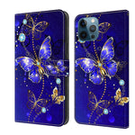 Crystal 3D Shockproof Protective Leather Phone Case, For iPhone 12 Pro Max / 13 Pro Max, For iPhone 13 Pro