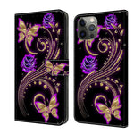 Crystal 3D Shockproof Protective Leather Phone Case, For iPhone 12 mini / 13 mini, For iPhone 12 / 12 Pro