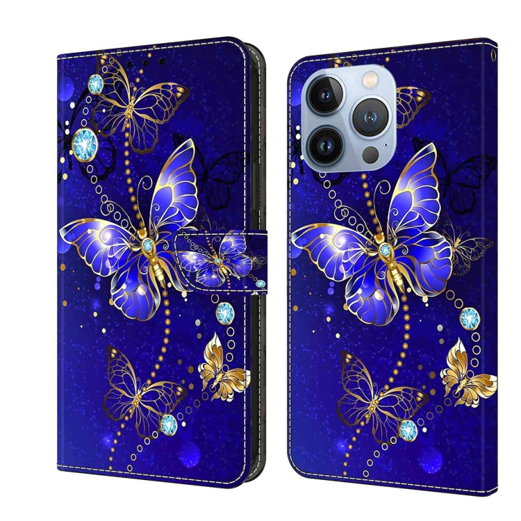Crystal 3D Shockproof Protective Leather Phone Case, For iPhone 12 Pro Max / 13 Pro Max, For iPhone 13 Pro