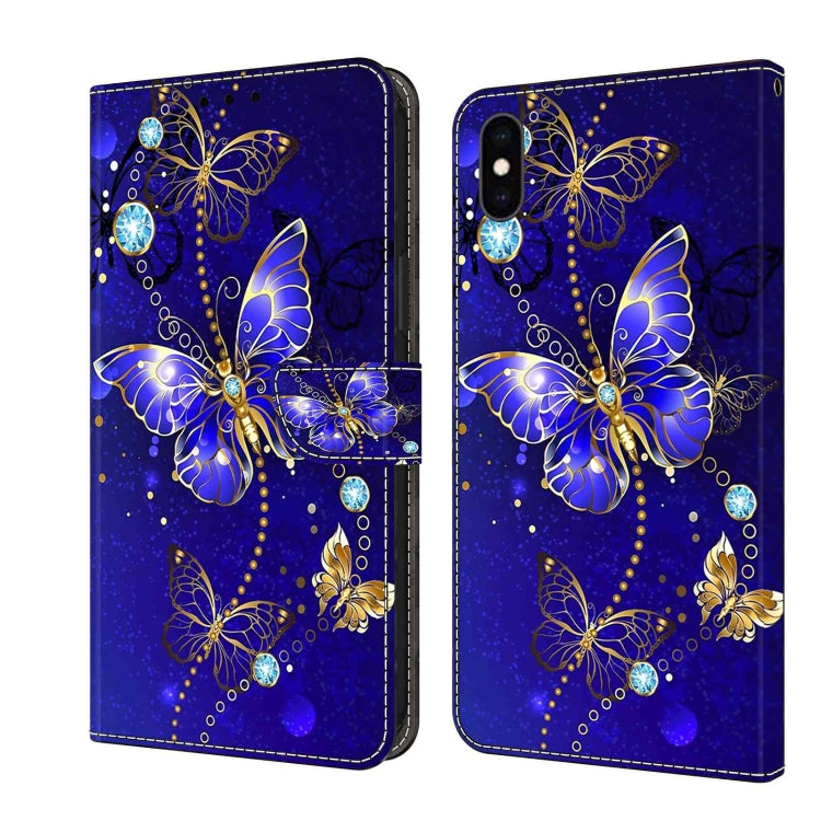 Crystal 3D Shockproof Protective Leather Phone Case, For iPhone XR, For iPhone XS Max