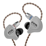 หูฟัง CCA CCA-C10 แบบเสียบ 3.5 มม. ชุบทอง สายไฮบริดควบคุม 10 หน่วย แบบใส่ในหู ไม่มีไมโครโฟน