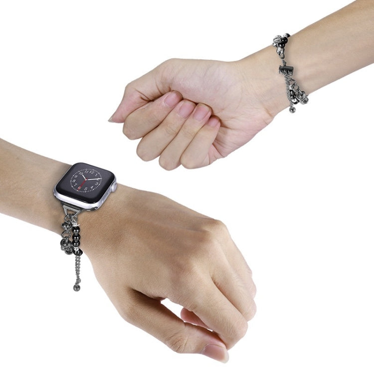 สายรัดนาฬิกาโลหะพร้อมสร้อยข้อมือไข่มุก สำหรับ Apple Watch 42mm, สำหรับ Apple Watch 38mm