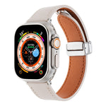 สายรัดนาฬิกาหนังสัมผัสนุ่มแบบหัวเข็มขัดแม่เหล็ก สำหรับ Apple Watch SE 2023 44 มม., สำหรับ Apple Watch Ultra 49 มม., สำหรับ Apple Watch SE 2023 40 มม., สำหรับ Apple Watch SE 2022 40 มม., สำหรับ Apple Watch Series 9 41 มม., สำหรับ Apple Watch SE 2022 44 มม.