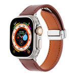 สายรัดนาฬิกาหนังสัมผัสนุ่มแบบหัวเข็มขัดแม่เหล็ก สำหรับ Apple Watch SE 2023 44 มม., สำหรับ Apple Watch Ultra 49 มม., สำหรับ Apple Watch SE 2023 40 มม., สำหรับ Apple Watch SE 2022 40 มม., สำหรับ Apple Watch Series 9 41 มม., สำหรับ Apple Watch SE 2022 44 มม.