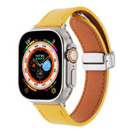 สายรัดนาฬิกาหนังสัมผัสนุ่มแบบหัวเข็มขัดแม่เหล็ก สำหรับ Apple Watch SE 2023 44 มม., สำหรับ Apple Watch Ultra 49 มม., สำหรับ Apple Watch SE 2023 40 มม., สำหรับ Apple Watch SE 2022 40 มม., สำหรับ Apple Watch Series 9 41 มม., สำหรับ Apple Watch SE 2022 44 มม.