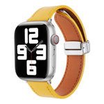 สายรัดนาฬิกาหนังสัมผัสนุ่มแบบหัวเข็มขัดแม่เหล็ก สำหรับ Apple Watch SE 2023 44 มม., สำหรับ Apple Watch Ultra 49 มม., สำหรับ Apple Watch SE 2023 40 มม., สำหรับ Apple Watch SE 2022 40 มม., สำหรับ Apple Watch Series 9 41 มม., สำหรับ Apple Watch SE 2022 44 มม.