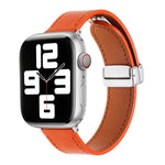 สายรัดนาฬิกาหนังสัมผัสนุ่มแบบหัวเข็มขัดแม่เหล็ก สำหรับ Apple Watch SE 2023 44 มม., สำหรับ Apple Watch Ultra 49 มม., สำหรับ Apple Watch SE 2023 40 มม., สำหรับ Apple Watch SE 2022 40 มม., สำหรับ Apple Watch Series 9 41 มม., สำหรับ Apple Watch SE 2022 44 มม.