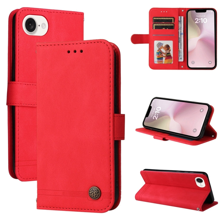 เคสโทรศัพท์หนังลายต้นไม้ Skin Feel Life สำหรับ iPhone 17e / 16e, iPhone 17 Pro Max, iPhone 17 Pro, iPhone 17, iPhone Air, iPhone 16 Pro Max, iPhone 16 Pro, iPhone 16 Plus, iPhone 16