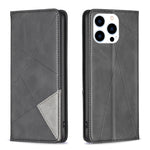 เคสโทรศัพท์หนังลายข้าวหลามตัดแม่เหล็ก สำหรับ iPhone 17 Pro Max, iPhone 17 Pro, iPhone 17, iPhone Air, iPhone 16 Pro Max, iPhone 16 Pro, iPhone 16 Plus, iPhone 16