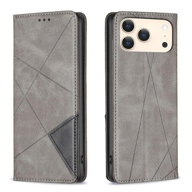 เคสโทรศัพท์หนังลายข้าวหลามตัดแม่เหล็ก สำหรับ iPhone 17 Pro Max, iPhone 17 Pro, iPhone 17, iPhone Air, iPhone 16 Pro Max, iPhone 16 Pro, iPhone 16 Plus, iPhone 16