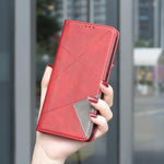 เคสโทรศัพท์หนังลายข้าวหลามตัดแม่เหล็ก สำหรับ iPhone 17 Pro Max, iPhone 17 Pro, iPhone 17, iPhone Air, iPhone 16 Pro Max, iPhone 16 Pro, iPhone 16 Plus, iPhone 16