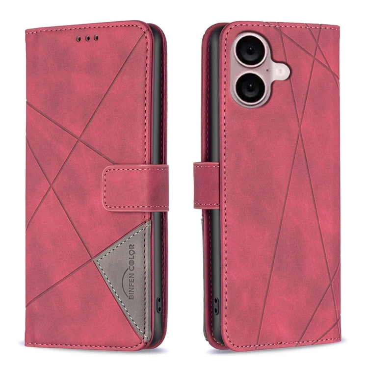 เคสโทรศัพท์หนังลายข้าวหลามตัดพร้อมหัวเข็มขัดแม่เหล็ก สำหรับ iPhone 17 Pro Max, iPhone 17 Pro, iPhone 17, iPhone Air, iPhone 16 Pro Max, iPhone 16 Pro, iPhone 16 Plus, iPhone 16