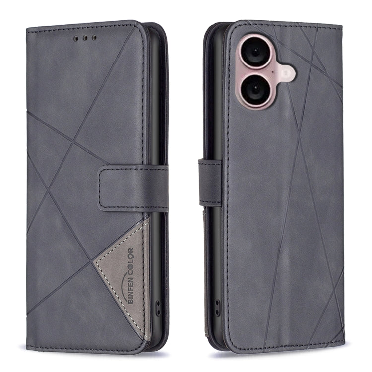 เคสโทรศัพท์หนังลายข้าวหลามตัดพร้อมหัวเข็มขัดแม่เหล็ก สำหรับ iPhone 17 Pro Max, iPhone 17 Pro, iPhone 17, iPhone Air, iPhone 16 Pro Max, iPhone 16 Pro, iPhone 16 Plus, iPhone 16