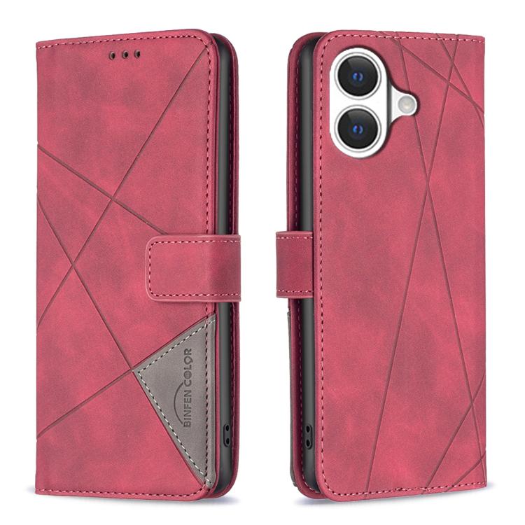 เคสโทรศัพท์หนังลายข้าวหลามตัดพร้อมหัวเข็มขัดแม่เหล็ก สำหรับ iPhone 17 Pro Max, iPhone 17 Pro, iPhone 17, iPhone Air, iPhone 16 Pro Max, iPhone 16 Pro, iPhone 16 Plus, iPhone 16