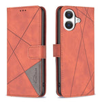 เคสโทรศัพท์หนังลายข้าวหลามตัดพร้อมหัวเข็มขัดแม่เหล็ก สำหรับ iPhone 17 Pro Max, iPhone 17 Pro, iPhone 17, iPhone Air, iPhone 16 Pro Max, iPhone 16 Pro, iPhone 16 Plus, iPhone 16