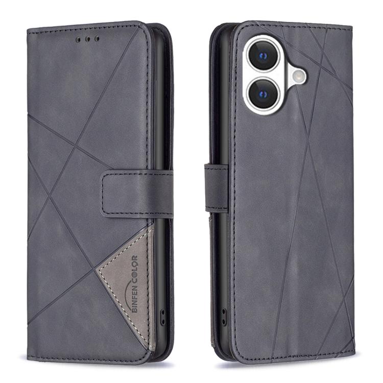 เคสโทรศัพท์หนังลายข้าวหลามตัดพร้อมหัวเข็มขัดแม่เหล็ก สำหรับ iPhone 17 Pro Max, iPhone 17 Pro, iPhone 17, iPhone Air, iPhone 16 Pro Max, iPhone 16 Pro, iPhone 16 Plus, iPhone 16