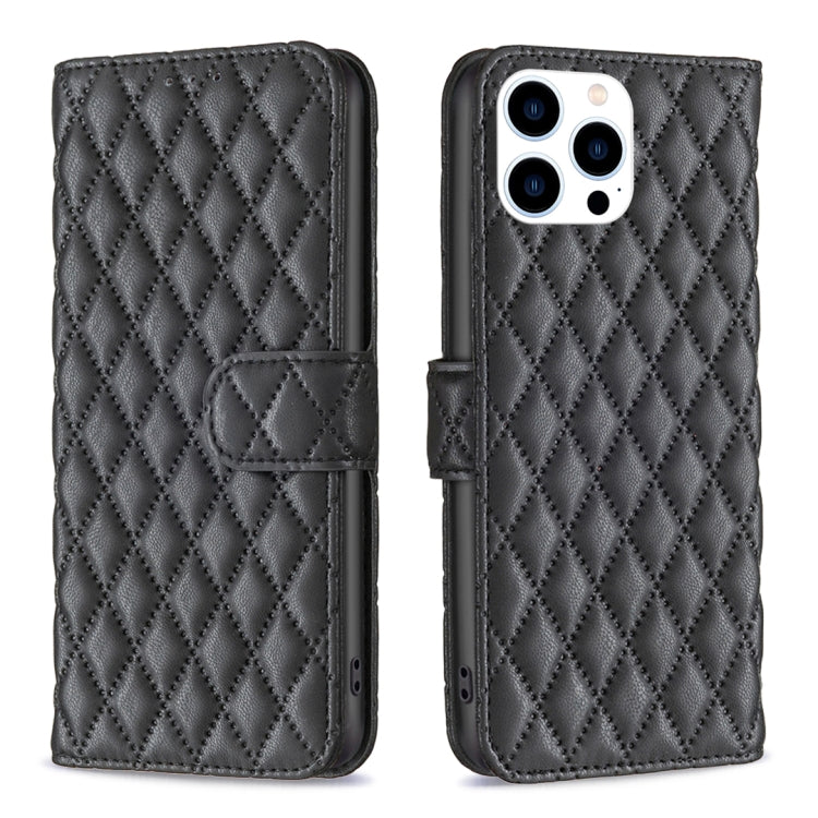 เคสโทรศัพท์หนังพับแบบกระเป๋าสตางค์ลายตารางเพชร สำหรับ iPhone 17e / 16e, iPhone 17 Pro Max, iPhone 17 Pro, iPhone 17, iPhone Air, iPhone 16 Pro Max, iPhone 16 Pro, iPhone 16 Plus