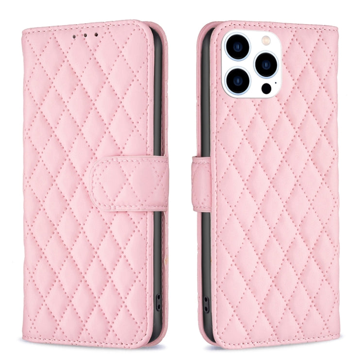 เคสโทรศัพท์หนังพับแบบกระเป๋าสตางค์ลายตารางเพชร สำหรับ iPhone 17e / 16e, iPhone 17 Pro Max, iPhone 17 Pro, iPhone 17, iPhone Air, iPhone 16 Pro Max, iPhone 16 Pro, iPhone 16 Plus