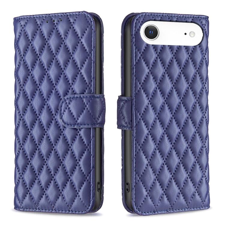 เคสโทรศัพท์หนังพับแบบกระเป๋าสตางค์ลายตารางเพชร สำหรับ iPhone 17e / 16e, iPhone 17 Pro Max, iPhone 17 Pro, iPhone 17, iPhone Air, iPhone 16 Pro Max, iPhone 16 Pro, iPhone 16 Plus