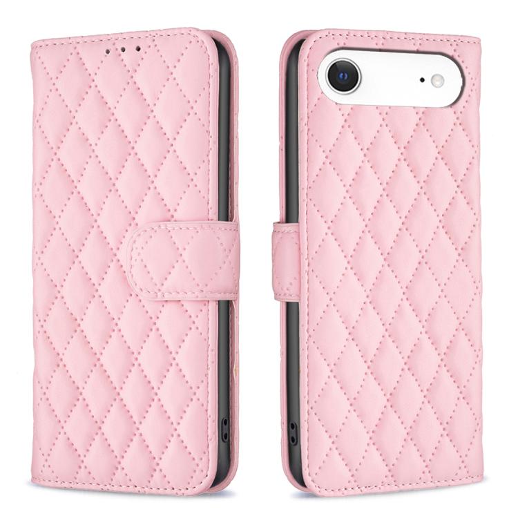 เคสโทรศัพท์หนังพับแบบกระเป๋าสตางค์ลายตารางเพชร สำหรับ iPhone 17e / 16e, iPhone 17 Pro Max, iPhone 17 Pro, iPhone 17, iPhone Air, iPhone 16 Pro Max, iPhone 16 Pro, iPhone 16 Plus