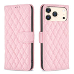 เคสโทรศัพท์หนังพับแบบกระเป๋าสตางค์ลายตารางเพชร สำหรับ iPhone 17e / 16e, iPhone 17 Pro Max, iPhone 17 Pro, iPhone 17, iPhone Air, iPhone 16 Pro Max, iPhone 16 Pro, iPhone 16 Plus