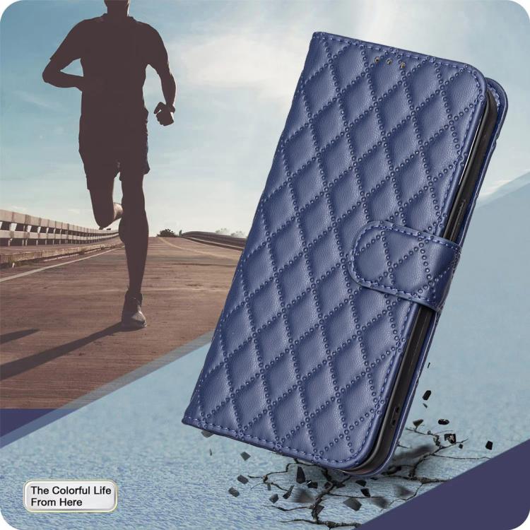 เคสโทรศัพท์หนังพับแบบกระเป๋าสตางค์ลายตารางเพชร สำหรับ iPhone 17e / 16e, iPhone 17 Pro Max, iPhone 17 Pro, iPhone 17, iPhone Air, iPhone 16 Pro Max, iPhone 16 Pro, iPhone 16 Plus