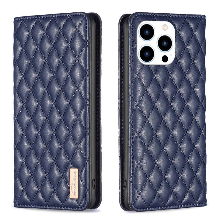 เคสโทรศัพท์หนังพับแม่เหล็กลายตารางเพชร สำหรับ iPhone 17 Pro Max, iPhone 17 Pro, iPhone 17, iPhone Air, iPhone 16 Pro Max, iPhone 16 Pro, iPhone 16 Plus, iPhone 16