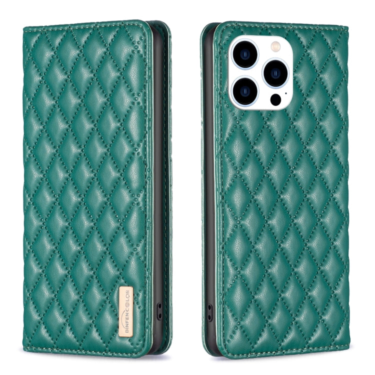 เคสโทรศัพท์หนังพับแม่เหล็กลายตารางเพชร สำหรับ iPhone 17 Pro Max, iPhone 17 Pro, iPhone 17, iPhone Air, iPhone 16 Pro Max, iPhone 16 Pro, iPhone 16 Plus, iPhone 16