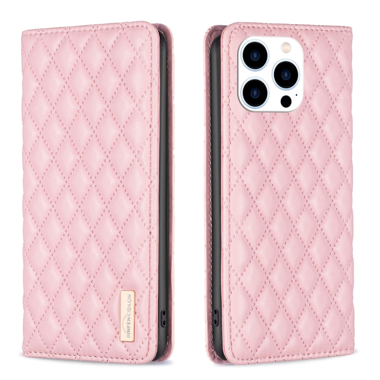 เคสโทรศัพท์หนังพับแม่เหล็กลายตารางเพชร สำหรับ iPhone 17 Pro Max, iPhone 17 Pro, iPhone 17, iPhone Air, iPhone 16 Pro Max, iPhone 16 Pro, iPhone 16 Plus, iPhone 16