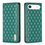 เคสโทรศัพท์หนังพับแม่เหล็กลายตารางเพชร สำหรับ iPhone 17 Pro Max, iPhone 17 Pro, iPhone 17, iPhone Air, iPhone 16 Pro Max, iPhone 16 Pro, iPhone 16 Plus, iPhone 16