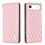 เคสโทรศัพท์หนังพับแม่เหล็กลายตารางเพชร สำหรับ iPhone 17 Pro Max, iPhone 17 Pro, iPhone 17, iPhone Air, iPhone 16 Pro Max, iPhone 16 Pro, iPhone 16 Plus, iPhone 16