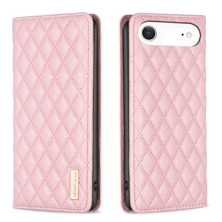 เคสโทรศัพท์หนังพับแม่เหล็กลายตารางเพชร สำหรับ iPhone 17 Pro Max, iPhone 17 Pro, iPhone 17, iPhone Air, iPhone 16 Pro Max, iPhone 16 Pro, iPhone 16 Plus, iPhone 16